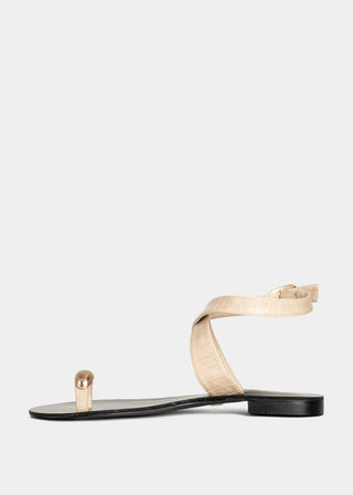 Barcelona Ankle Strap Sandal • Beige