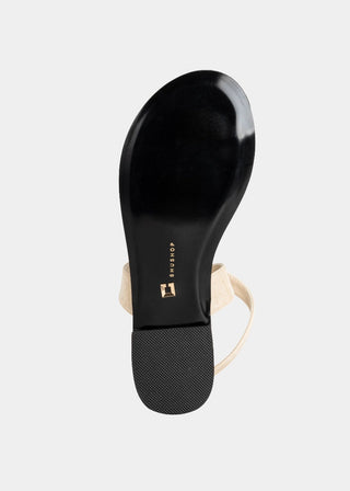 Barcelona Ankle Strap Sandal • Beige