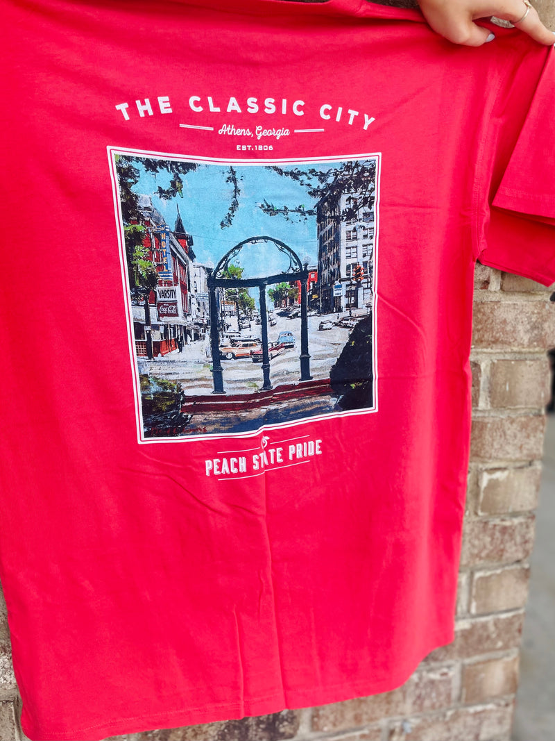 The Classic City Tee • Crimson