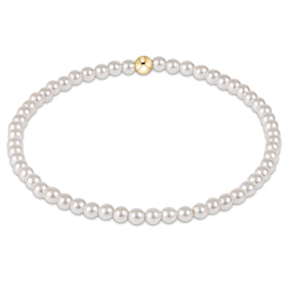 Classic Pearl 3mm Bead Bracelet