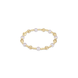 Dignity Sincerity Gold 5mm Bracelet • Pearl