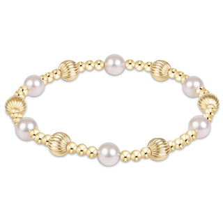 Dignity Sincerity Gold 6mm Bracelet • Pearl