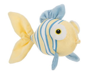 Crinkle Fish Toy • Yellow & Blue