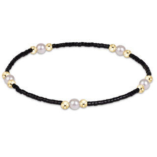 Gameday Hope Purpose Pearl Bracelet • Black