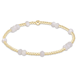 Hope Unwritten Gemstone 4mm Bracelet • Mother of Pearl