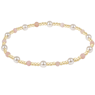Pearl Sincerity 4mm Gem Bracelet • Pink Opal