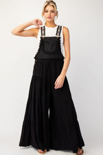 Cover Me In Tiered Jumpsuit • Black