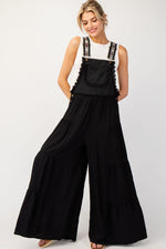 Cover Me In Tiered Jumpsuit • Black