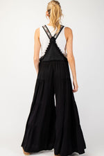 Cover Me In Tiered Jumpsuit • Black