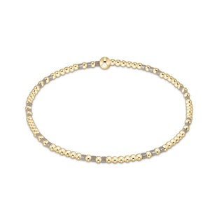 Hope Joy Pattern 2mm Bead Bracelet • Taupe with a Twist