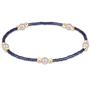 Hope Purpose Pearl Bracelet • Navy