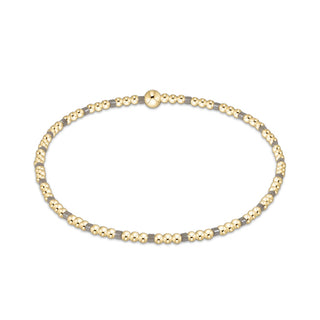 Hope Sincerity Pattern 2mm Bead Bracelet • Milkshake