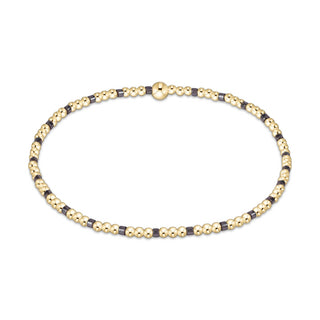 Hope Sincerity Pattern 2mm Bead Bracelet • Taupe with a Twist