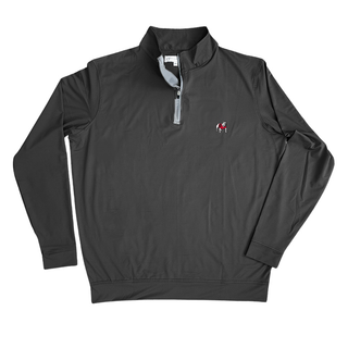 UGA Standing Dawg 1/4 Zip Performance Pullover - Black