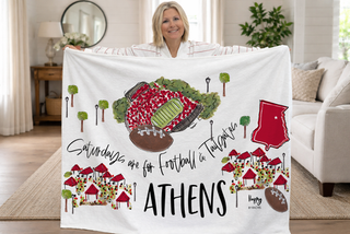 Saturdays In Athens Game Day Fleece Blanket