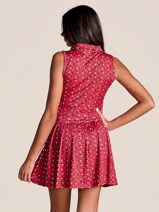 The League Pleated Tennis Dress • Georgia