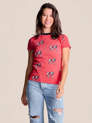The Roster Ribbed Tee • Georgia