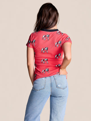 The Roster Ribbed Tee • Georgia