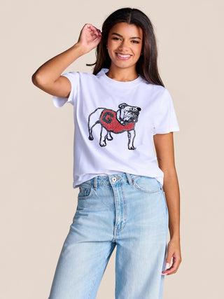 The Mascot Beaded Tee • Georgia