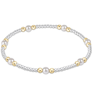 Purpose Pearl 4mm Mixed Metal Bracelet