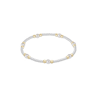 Purpose Pearl 4mm Bead Bracelet • Mixed Metal