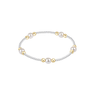 Purpose Pearl 6mm Bead Bracelet • Mixed Metal