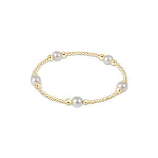 Purpose Pearl 6mm Bead Bracelet • Gold
