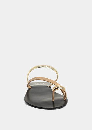 Brenda Flat Sandal • Nude