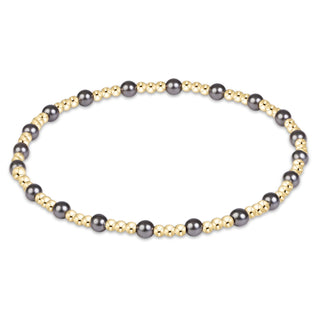 Sincerity Pearl Dark Grey 3mm Bracelet