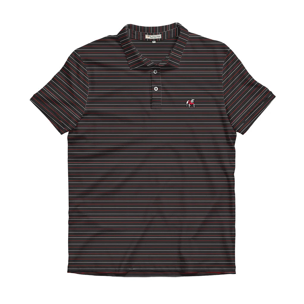 Standing Dawg Betula Performance Polo • Red,White+Black