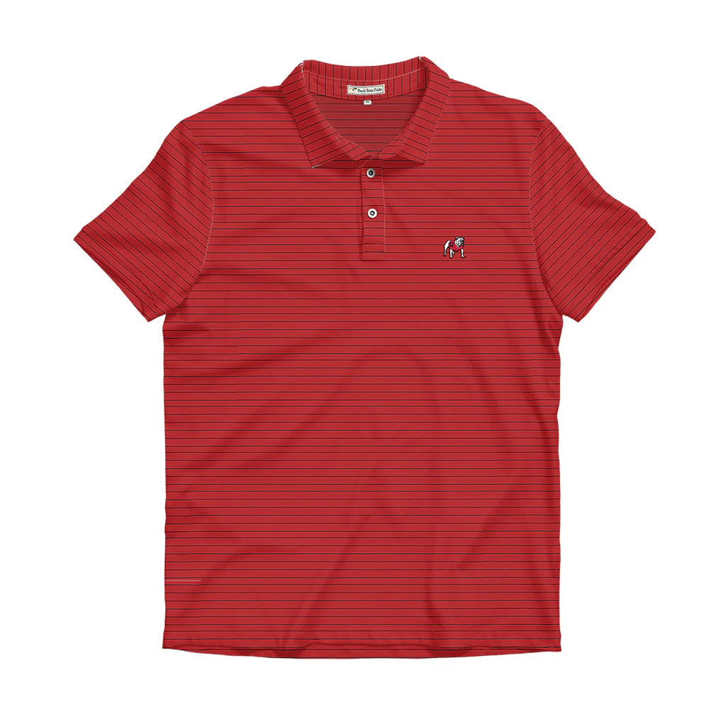 Standing Dawg Betula Performance Polo • Red+Black