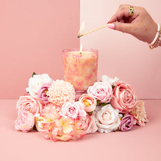 Sweet Grace Pink Bow Candle #072