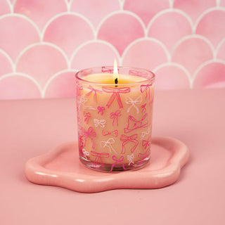 Sweet Grace Pink Bow Candle #072