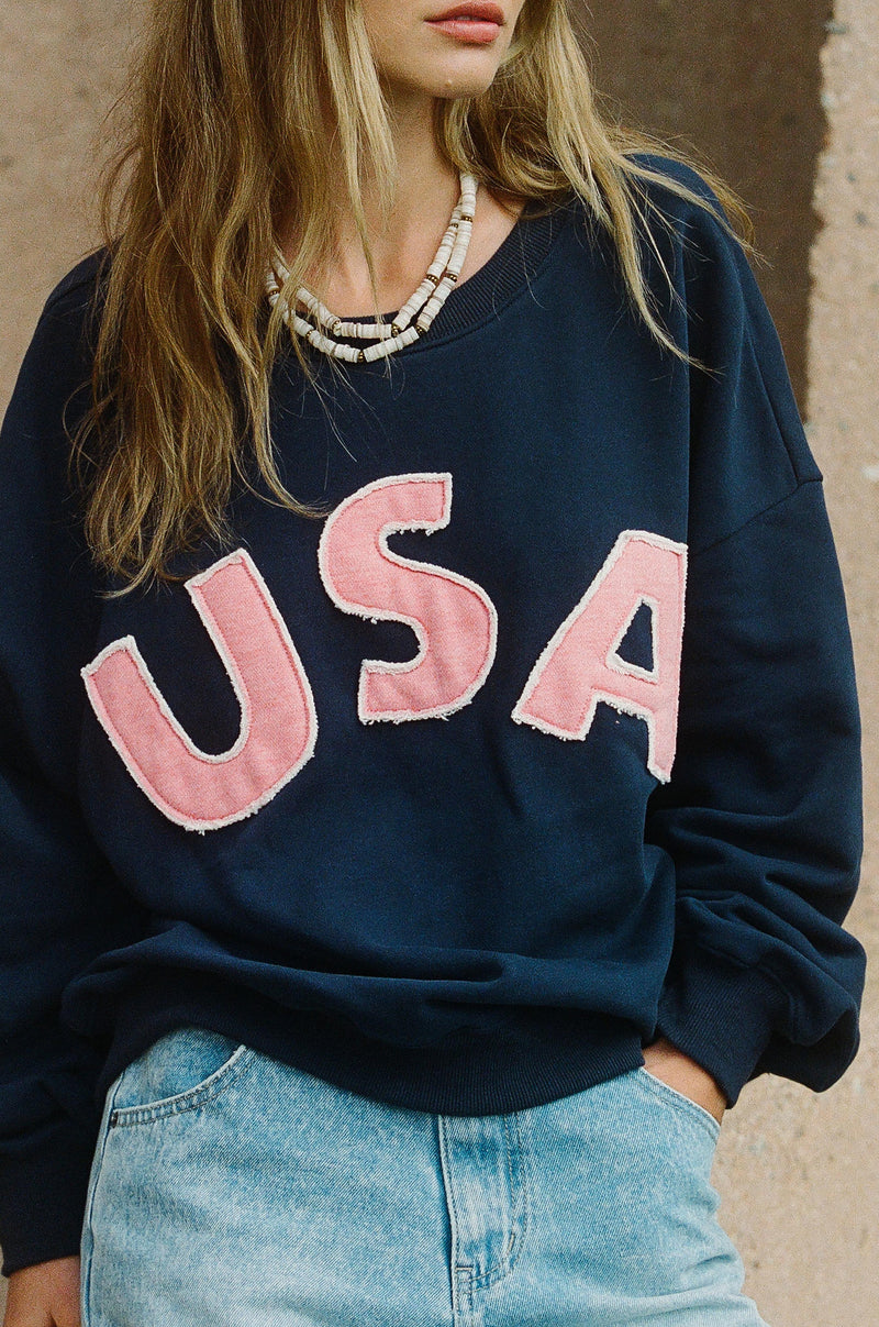 USA Pullover • Navy