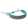 Bali Wave Bracelet • Coral + Turquoise