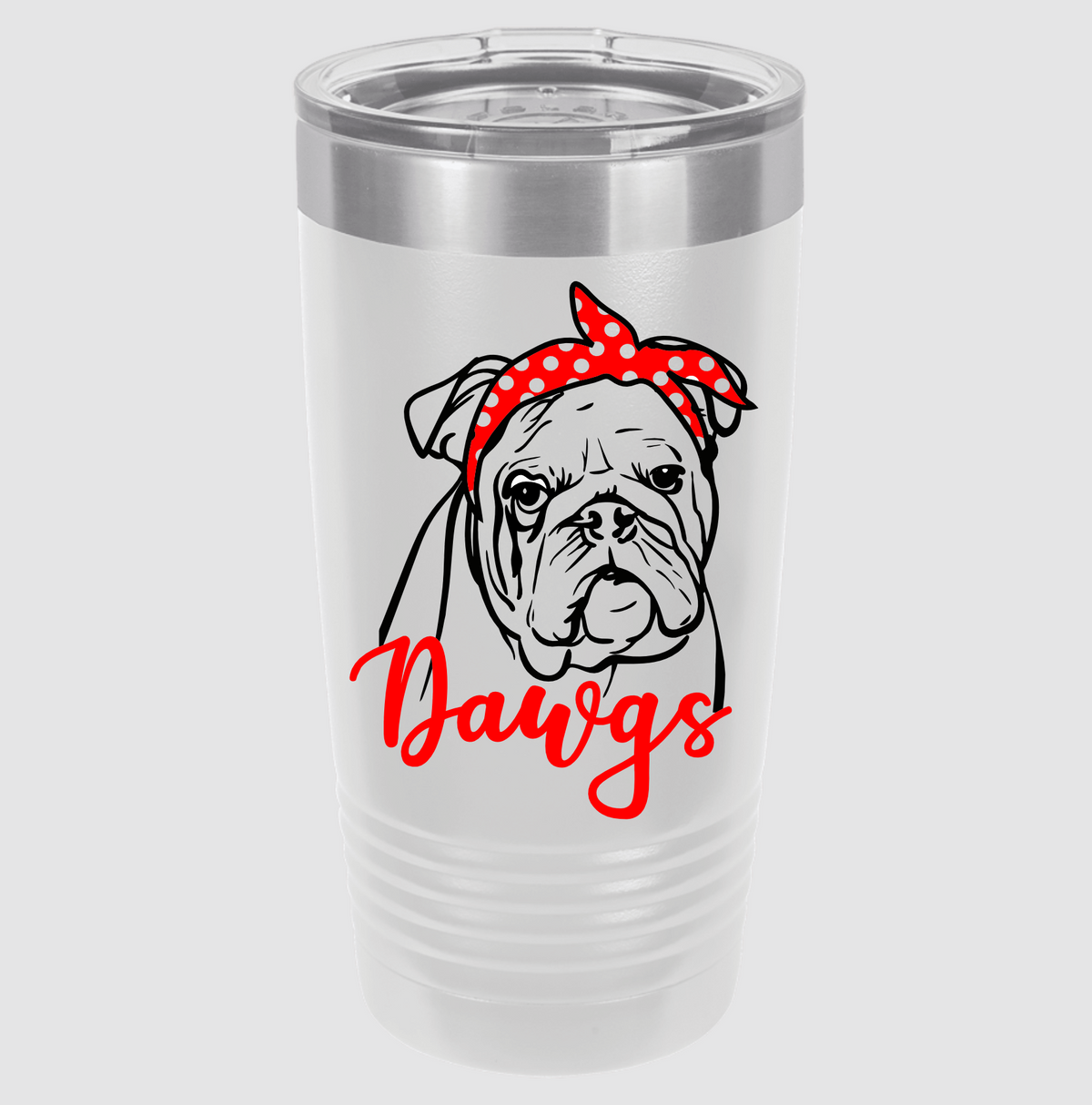 20oz Tumbler • Bandana Bulldog