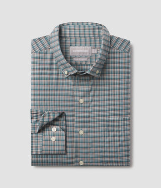 Bennett Plaid Dress Shirt • Bayou Teal