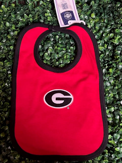 Georgia G Knit Bib • Red + Black