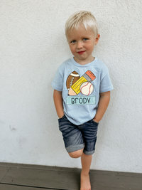 Toddler • Personalized Sports Pencil Tee