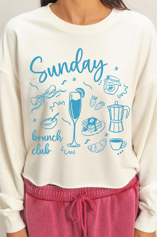 Sunday Brunch Club Sweatshirt • Ivory