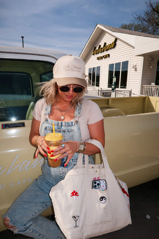 The Happiest Cursive Hat •Tan