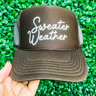 Sweater Weather Trucker Hat • Chocolate