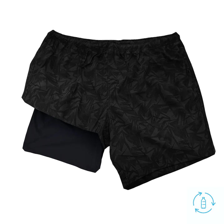 Camo 5.5" Lined Shorts • Black