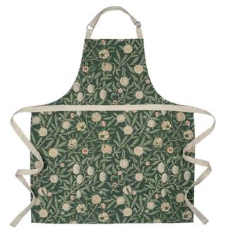 Green Floral Pattern Apron