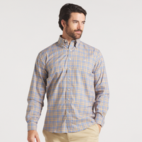 Baker Performance Gingham Dress Shirt • Blue & Field Khaki