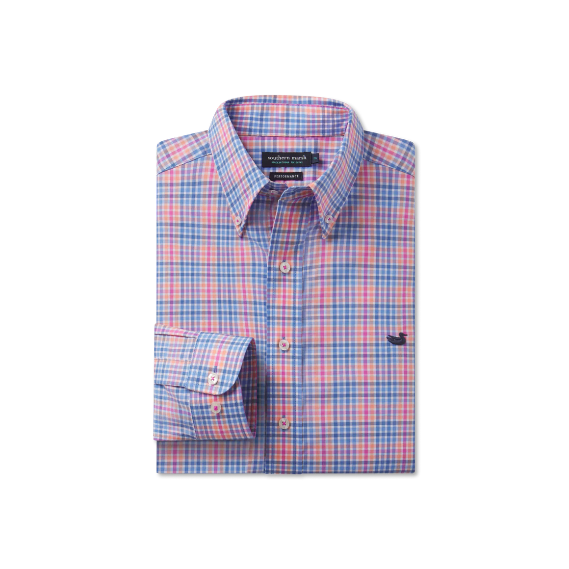 Blount Performance Dress Shirt • Blue+ Navy