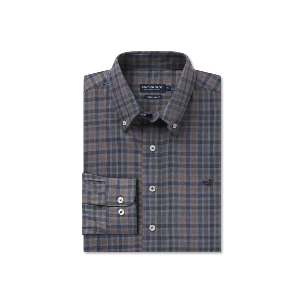 Brantley Performance Dress Shirt • Slate & Navy