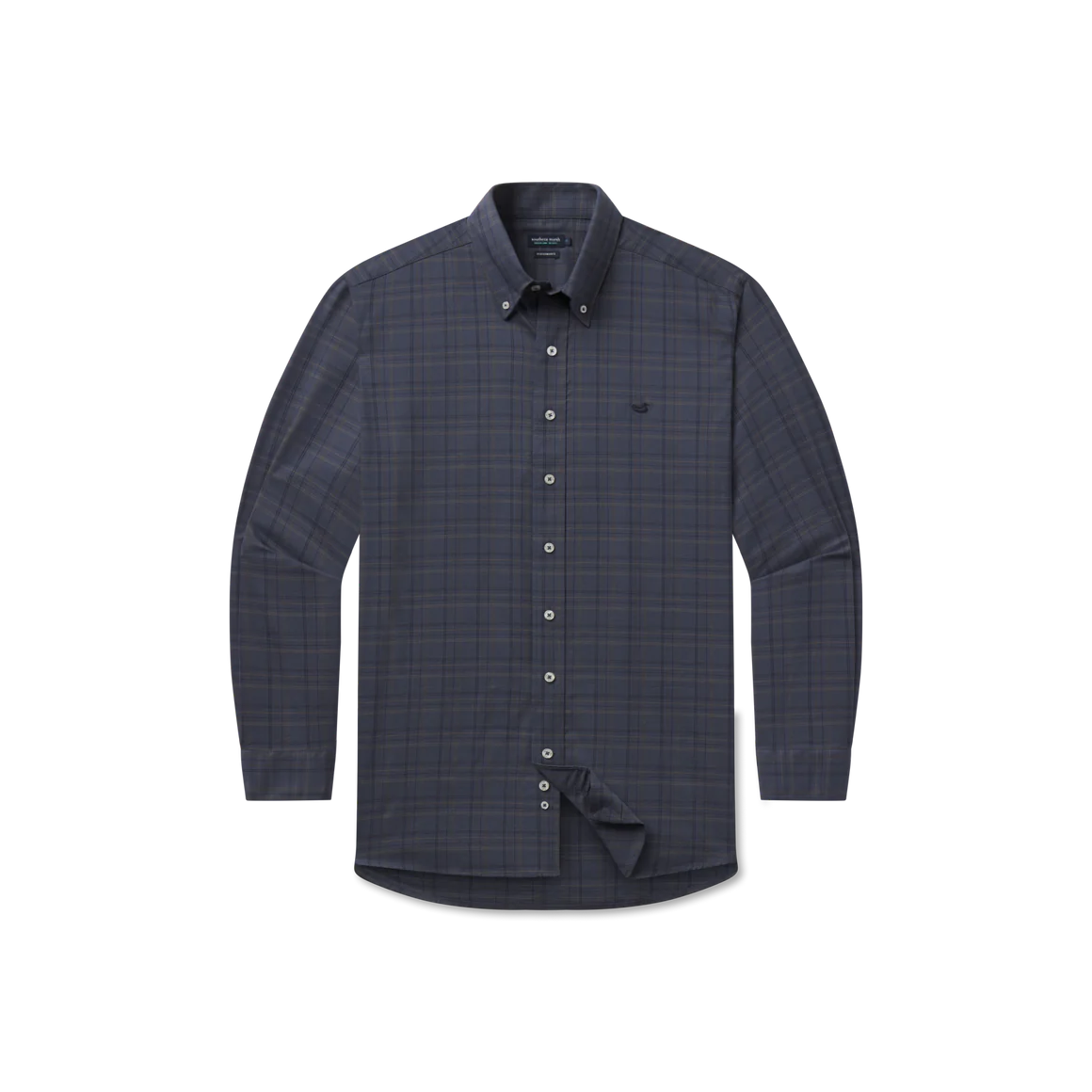 Chatham Lines Performance Dress Shirt • Navy & Stone