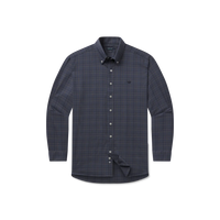 Chatham Lines Performance Dress Shirt • Navy & Stone