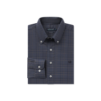 Chatham Lines Performance Dress Shirt • Navy & Stone